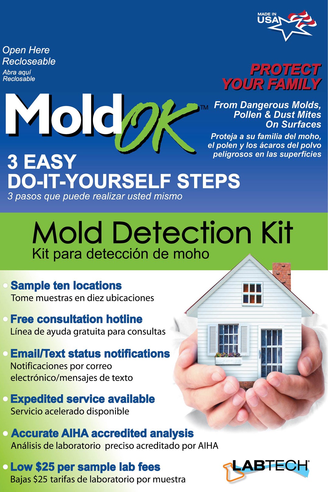 Mold OK detection kit retail package